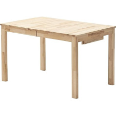 Robas Lund Стол обеденный Fabian раздвижной из массива бука Ш x В x Г 125-165 x 76 x 80 см
