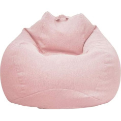 Chenlee Чехол для чучела животного, без наполнителя, очень мягкий диван Bean Bag Chair 100% Premium Cotton Linen - сменный чехол из пены с эффектом памяти для взр