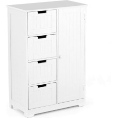 DbHFgjMN Входная зона консоль стол диван ящик шкаф ванная комната шкаф ванная комната шкаф с 4 большими ящиками 56 * 30 * 81cm пол шкаф европейский ст