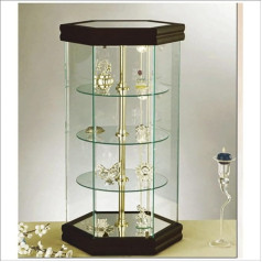 Vm Art Design Glass By Vetreria Miceli Стеклянная витрина Revolving VM112GTL (темное дерево)
