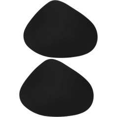 Zerodeko 2pcs Western Placemat Bowl Placemats Nordic Style Placemat Reusable Placemat Non-slip Placemat Oval Placemat Set Coaster Plate Leather