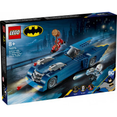 Lego Супер герои 76274 Бэтмен с бэтмобилем против Харли Квина и Мистера Фриза