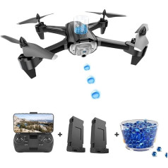 Гелевый бластер RC дрон с 720P HD камерой для детей, WiFi FPV дрон для начинающих, RC квадрокоптер с 2 батареями, гравитационным датчиком, одной кнопк