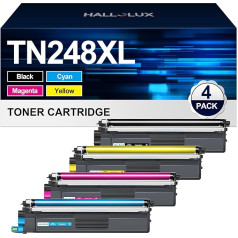 TN248 TN248XL TN-248CMYK TN-248VAL Kompatibel für Brother TN-248 Toner TN-248XL für Brother MFC-L3760CDW Toner DCP-L3560CDW MFC-L3740CDWE MFC-L3740CDW MFC-L8390CDW (Schwarz, Magenta, Gelb, Cyan)