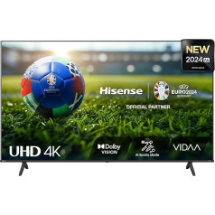 Hisense 55E6NT 139 см (55 Zoll) Fernseher, 4K UHD Smart TV, точная цветопередача, HDR, Dolby Vision, 60 Гц, тройной тюнер DVB-C/S/S2/T/T2, WiFi, HDMI 2.1, Bluetooth, встроенная Alexa, Schwarz, [2024]