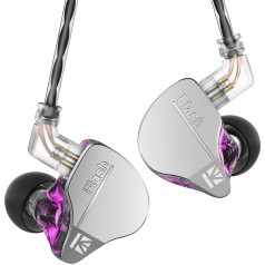 keephifi KBEAR Flash Dual Drviers Гибридные HiFi Наушники, CNC Алюминиевый Сплав Крышка в Ухо, Мощный Магнитный Динамический Драйвер 10 мм, Съемный Кабель (Фио