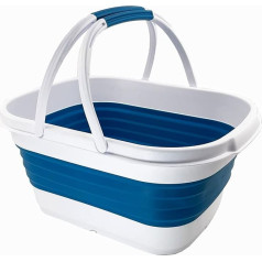 Складная корзина с ручкой SAMMART 13L - портативная корзина для пикника/терка для использования на открытом воздухе - складная сумка для покупок