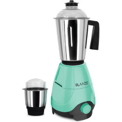 Блендер-измельчитель BLAAZE 220V 600W с 2 контейнерами - идеально подходит для сухого и влажного измельчения - тесто для досы, индийские специи кар