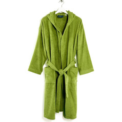 Халат с капюшоном Caleffi Махровый халат с капюшоном Ocean Plain Green M