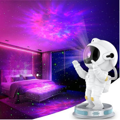 Проектор звездного неба Recsg LED Astronaut Projector Galaxy Light с пультом дистанционного управления и таймером, звездный проектор для детей и взрослых, ум