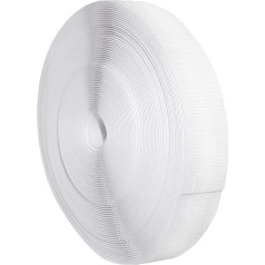 25 метров / Ленты с крючком и петлей для шитья - только с одной стороны: Крючок - крепкая рулонная липучка для соединения штор, ковров, тканей, 