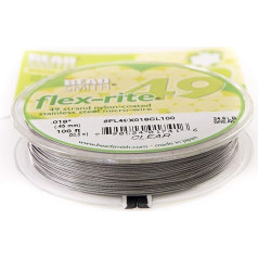 Проволока BeadSmith flex-rite 49 прядей из нержавеющей стали с нейлоновым покрытием 100 футов