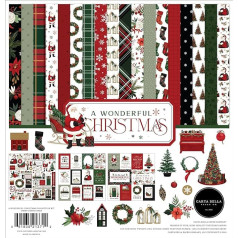 Echo Park Carta Bella Collection Kit 12 x 12 - A Wonderful Christmas