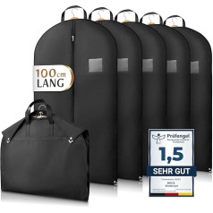 Bruce. ® 5 x Premium Garment Bag, 100 x 60 см, Оптимизированная толщина материала 120 GSM, Высококачественный чехол для костюма и платья, Дышащая сумка для кост