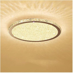 LED Kristall Deckenleuchte Runde LED-Kristall-Deckenleuchte, ultradünne, moderne, dimmbare Deckenleuchte in der Nähe von Deckenleuchten for Schlafzimmer, Wohnzimmer, Arbeitszimmer, Korridor, Kristall-.