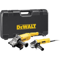 Dewalt DWE49 4TWIN Угловая шлифовальная машина Twin Set of 2/230/125 мм