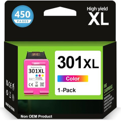 Sunnieink 301 Чернила Картриджи Цвет XL, 301 XL Совместимость с HP 301 Цвет, Чернила Картриджи 301 XL Цвет для Envy 4500 5530 4504 4507 5532 DeskJet 2544 2540 1510 1050 J410 1512 3050 OfficeJet 