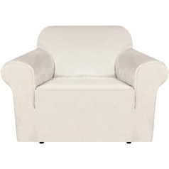 BellaHills Velvet Sofa Slipcover, Thick Plush Furniture Cover, Deluxe Lounge Chair Cover, Stretch Sofa Cover, Protector for Recliners