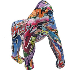 Lesser & Pavey British Graffiti Ornament Home Decor Animal Ornaments for All Homes or Offices Decorative Home Accessory for All Types of Houses - (Gorilla 1)