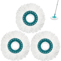 DLAIMI 3 сменные насадки из микрофибры Совместимость с Leifheit Clean Twist Disc Mop System Mop Сильная очистка