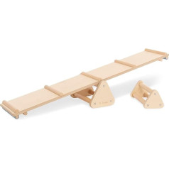 Pinolino Kari 398305 Balance Rocker and Bar 3-Piece Set Natural