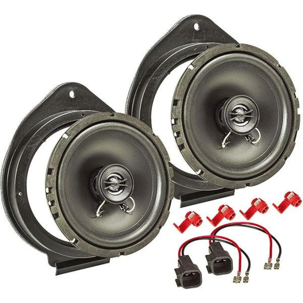 tomzz Audio 4006-001 Комплект для установки динамиков, совместимый с Chevrolet Cruze Camaro Hummer H2 H3 165 мм Коаксиальная система TA16.5-Pro