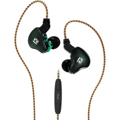 Наушники-вкладыши Kbear KS2, стерео наушники-вкладыши IEM1BA 1DD, HiFi наушники-вкладыши, гибридные наушники с шумоподавлением и съемным кабелем для 