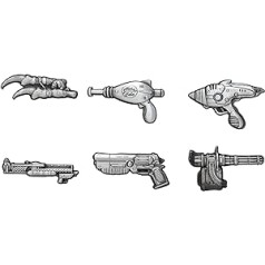 Fanattik Fallout Weapon Pin Badge Set of Six