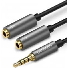 Ugreen sadalītājs 3,5 -> 2 x 3,5 mm (austiņas un mikrofons) 10 cm