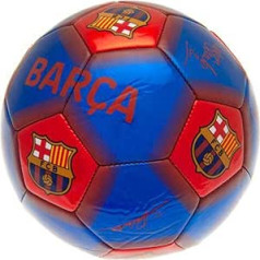 Barcelona FC Signature Fußball (Einheitsgröße) (Himmelblau/rot)