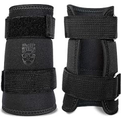 THEFITGUY Kettlebell Wrist Guards, Lift Heavier and Improve Your Technique Minimize Bruises Adjustable Straps Comfortable Fit on Skin Shirt Thick Padding for