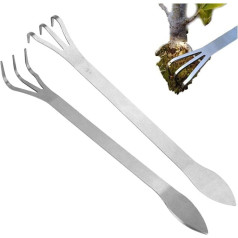 2pcs Bonsai Rake - 3 -zeitliche Bonsai -Werkzeuge Edelstahlwurzel Rakes Lösen Sie Das Werkzeug Der Bodenbaumanlage Ergonomischem Griff Für Gartenanlagen