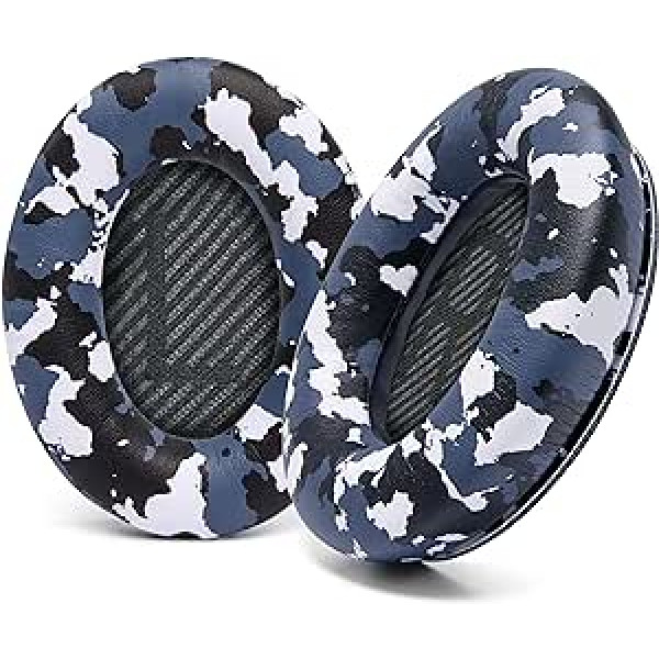 WC Wicked Cushions Replacement Ear Pads Compatible with Bose QuietComfort 35 (QC35) & QuietComfort 35ii (QC35ii) Headphones & More - Improved Comfort & Durability | Snow Camo