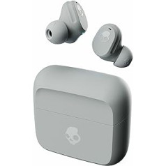 Skullcandy Mod Wireless In-Ear Headphones, 34 Hours Battery Life, Micro, Compatible with iPhone, Android and Bluetooth Devices - Grey/Blue