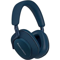 Bowers & Wilkins Px7 S2e Over-Ear Headphones (2023 Model) - Improved Noise Cancelling & Transparency Mode, Six Microphones, Music App Compatible, 30 Hours Playback Time