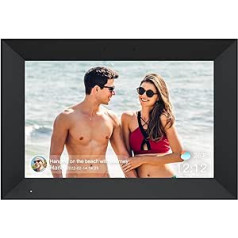 Digital Picture Frame Dreamtimes 10.1 Inches, WiFi Digital Picture Frame with 1280 x 800 Pixels, HD Touch Screen, Effortless Setup in One Minute to Send Photos from Anywhere via the App AiMOR