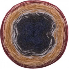 Rico creative Wool Dégradé Super 6 Fb. 07 Bobbel цветная градиентная шерсть для вязания крючком и спицами