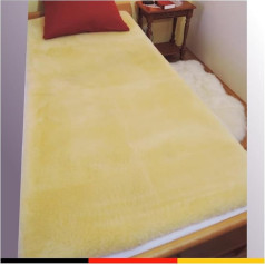 Lanabest - Premium Lammfelle LANABEST 100 x 200 CM, медицинская овчина Matratzenauflage. качественный немецкий продукт, произведенный в Германии, низкая кислотность, мер