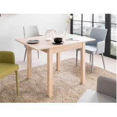 Expendio Cottbus Sonoma Дуб 80 (120 x 80 см Столовый обеденный стол Раздвижной обеденный стол Кухонный стол Столовая Кухня