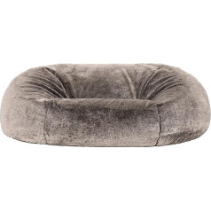 Icon Cloud Giant Fluffy Faux Fur Bean Bag, серый, XXL Bean Bag Sofa for Adults, Bean Bag Chair with Filling for the Living Room
