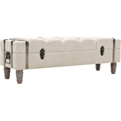 Vidaxl Скамья-сундук из массива дерева сталь 111x34x37cm скамья-сиденье скамья-сундук