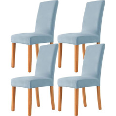 Чехлы для стульев NOPEXTO, бархатные натяжные чехлы для стульев, эластичные современные защитные чехлы для стульев, съемные, моющиеся чехлы дл