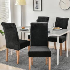 ‎Smiry Smiry бархат стрейч столовая стул чехлы мягкие съемные моющиеся столовая стул чехлы