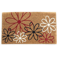 Coco&Coir® Premium kokos Fußmatte | Kokosnussmatte mit rutschfestem PVC | Fußwischer für den Eingangsbereich | für den Außen- und Innenbereich | 45 x 75 cm