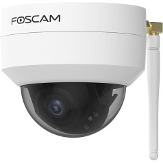 Foscam D4Z IP-камера наблюдения наружная антивандальная IK10 белая 4 мегапикселя Zoom x4 Совместимость с Alexa Интеллектуальное обнаружение человека