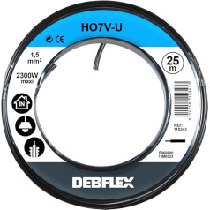 Debflex 110343 HO7V-U 1,5 25 м катушка черный