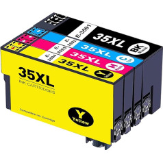 Картриджи для принтеров AWSU Совместимость с картриджами Epson 35 35XL для Workforce Pro WF-4720 WF-4725 WF-4730 WF-4740 Workforce Pro WF-4720DWF WF-4725DWF WF-4730DTWF WF-4740DTWF