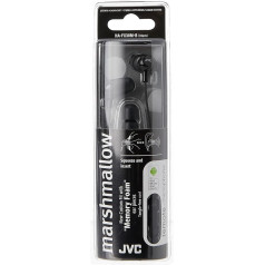 JVC HA-FX38M-B-E In-Ear-Kopfhörer mit 1-Tasten-Fernbedienung und Mikrofon schwarz