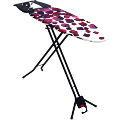 Mabel Home Space Saving Ironing Board Easy Storage Adjustable Height + Extra Cover Black One Size