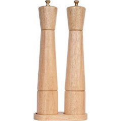 Набор мельниц для соли и перца DeroTeno с подставкой, регулируемая керамическая мельница, мельница для соли, мельница из нержавеющей стали, мел